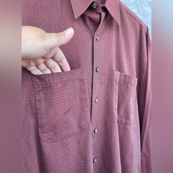 BURBERRYS OF LONDON VINTAGE FRONT BUTTON SHIRT SIZE LARGE - Picture 7 of 11